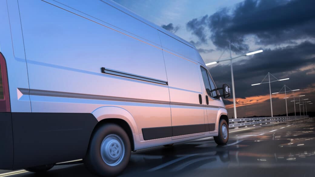 Silver van
